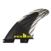 FCS Finnen II Carver PC Carbon Medium Black/Acid Tri Retail Fins 2023 -FCS FCSII CARVER PC CARBON TRI 3 jpg