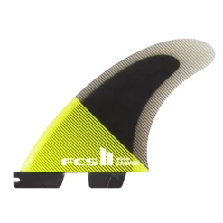 FCS Finnen II Carver PC Arge Acid/Black Tri Retail Fins 2023