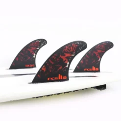 FCS Finnen FCS II FT PC Black/Red Tri Retail Fins - 2023 -FCS FCSII FT 2021 BLKRED INSIDE TRI INBOARD 5 jpg