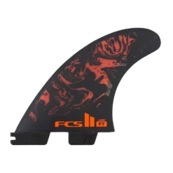 FCS Finnen FCS II FT PC Black/Red Tri Retail Fins - 2023