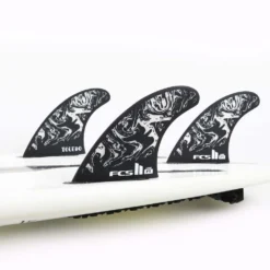 FCS Finnen FCS II FT PC Black/White Tri Retail Fins - 2023 -FCS FCSII FT 2021 BLKWT TRI INBOARD 3 jpg