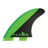 FCS Finnen II MF PC Green/Black Large Tri Retail Fins (co)