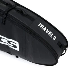FCS Boardbag Travel 3 All Purpose Black/Grey 2023 -FCS FCS TRAVEL 3 BOARDBAG NOSE 27