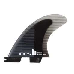 FCS Finnen II Reactor PC Small Charcoal/Black Tri Retail Fins 2023