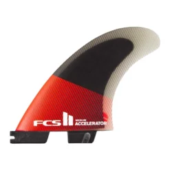 FCS Finnen II Accelerator PC Grom Red/Black Tri Retail Fins (co)