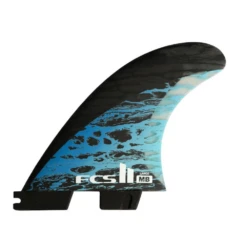 FCS 2 Shaper Series MB PC Carbon Tri Retail Fin Blue Set (L)
