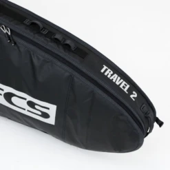 FCS Boardbag Travel 2 Funboard Black/Grey Surfboard Cover -FCS fcs boardbag travel 2 funboard black grey surfboard cover6