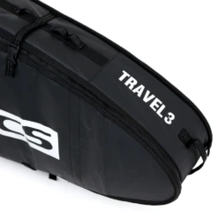 FCS Boardbag Travel 3 All Purpose Black/Grey Surfboard Cover -FCS fcs boardbag travel 3 all purpose black grey surfboard cover5