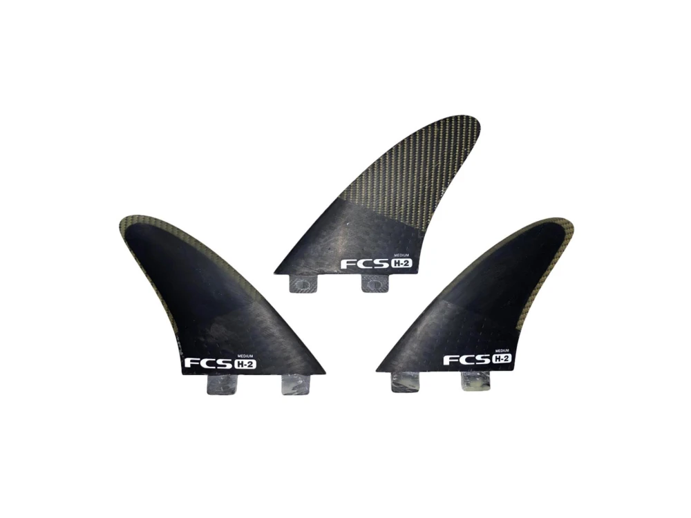 FCS H-2 Glass Flex Tri Fin Set Black (M) 3 FCS H-2 Glass Flex Tri Fin Set Black (M)